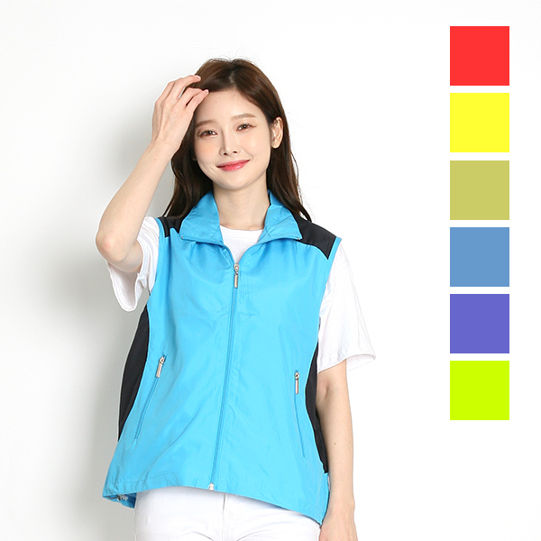 블래스 조끼_ /인쇄/나염/전사/후로피/칼라/자수/단체복/작업복